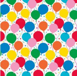 PAPIER EMBALLAGE CADEAU AVEC MOTIF DE BALLONS 30